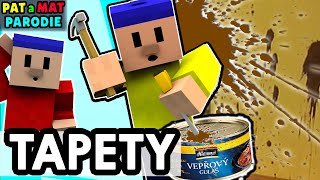 PAT A MAT PARODIE v MINECRAFTU  TAPETY [upl. by Krilov118]