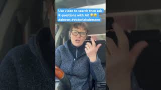 Use video to search then ask it questions with Ai 😳😮 ainews victorialudemann [upl. by Otsugua334]