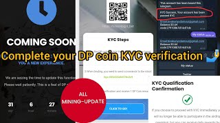 DP coin update 🤑 how to complete your DP coin KYC verification step by step 🤳✅ [upl. by Mickey]