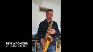 Ben Waghorn plays the Zetland Alto Sax [upl. by Bridges]