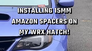 Installing Amazon Spacers On my 2011 Subaru WRX Crazy fitment [upl. by Freberg]