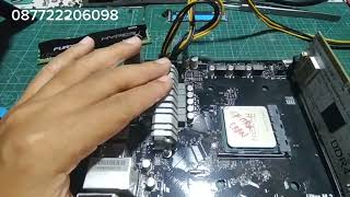 Asrock AB350 Pro4 nodisplay Step step perbaikan pengukuran [upl. by Dubenko]