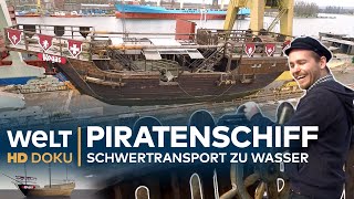 Die letzte Reise eines PIRATENSCHIFFS  Schwertransport zu Wasser  HD Doku [upl. by Eduino]