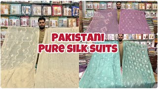 Pk row silk 3p suits with chiffon dupatta  amazing 🤩 embroidery  order now… [upl. by Minny893]