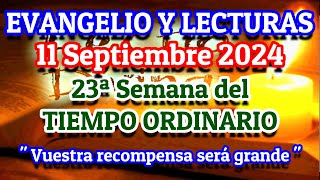 Evangelio de hoy Miércoles 11 de Septiembre 2024  Lecturas del día de hoy [upl. by Aleyam341]