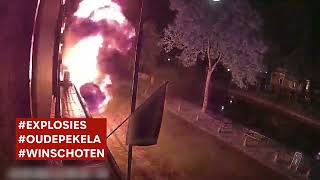 Gezocht verdachten van veroorzaken explosies in Oude Pekela en Winschoten [upl. by Audsley]