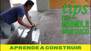 Tips y consejos de Instalación de mármol [upl. by Adyan]