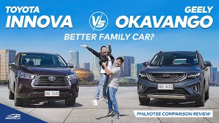 Toyota Innova V vs Geely Okavango Urban Plus Comparison  Philkotse Reviews w English Subtitles [upl. by Lunette]