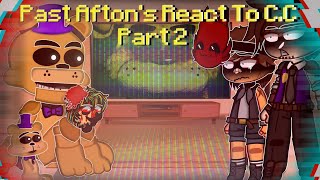 Past Afton Family React To Future CC Afton Part 2Gacha ClubMy AU [upl. by Nabroc]