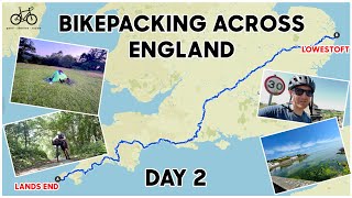 BIKEPACKING IN CORNWALL  CYCLING ACROSS ENGLAND  DAY 2 [upl. by Reynold]