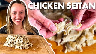 Seitan Recipe for Beginners  How To Make Vegan Chicken Seitan [upl. by Aneerak142]