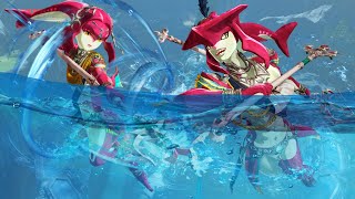 Hyrule Warriors Age of Calamity Sidon ayuda a Mipha [upl. by Eelyma547]