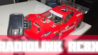 RADIOLINK RC8X TESTING ON OFNA DM1 ONROAD NITRO CAR [upl. by Ahtekahs861]