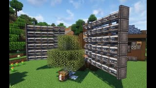 I made a unique Tree Farm design with the Create Mod [upl. by Aerdnahc]