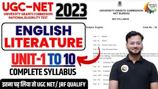 UGC NET ENGLISH Syllabus 2023 [upl. by Winikka]