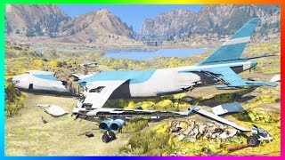 GTA 5 NO WATER EXPLORATION  UNDERWATER SECRETS CRASHED CARGO PLANE SEA MONSTERS amp DEAD BODIES [upl. by Marbut504]