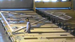 Ligne fabrication de ferme de toit truss 2flv [upl. by Anirbac]