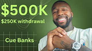 Cue Banks Shows IG Live His Biggest Trade 500K w 250K Withdraw [upl. by Immaj]