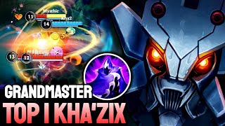 WILD RIFT KHAZIX  TOP 1 KHAZIX GAMEPLAY  GRANDMASTER RANKED [upl. by Trixi85]