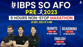 IBPS SO Marathon 2023  IBPS SO Reasoning Quant amp English Marathon 2023 [upl. by Ynetruoc]