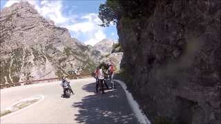 Stelvio Pass biker woman falling [upl. by Fagin]