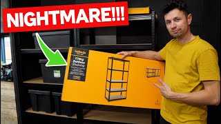 I bought the CHEAPEST Garage Shelving and Instantly Regretted it [upl. by Kalie713]