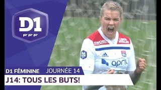 J14  Tous les buts  D1 Féminine [upl. by Adelind687]