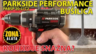 PARKSIDE PERFORMANCE AKU BUSILICA PABSP 20Li C2  TEST Koliko je snažan crni parkside 4K [upl. by Cott]