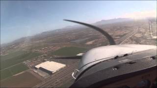 N4768E C172N Landing in Mesa Gateway KIWA [upl. by Bigford]