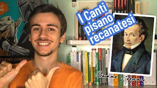 I canti pisano recanatesi di Leopardi analisi e spiegazione [upl. by Maurice]