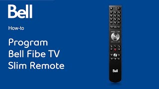 How to Program your Bell Fibe TV slim remote to your TV [upl. by Rus]