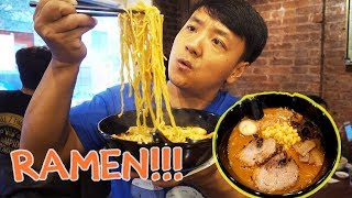 BEST Ramen Noodles in New York New York City Ramen Noodle Tour Part 2 [upl. by Arela]