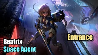 Beatrix Space Agent Skin Starlight Entrance Upscale 4K Mobile Legends MOBILELEGENDS [upl. by Belford]