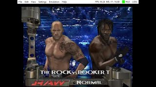 WWE Raw 2 Xbox 2003 PC The Rock Vs Booker T On Raw 2003 Razeen Natha [upl. by Aehsan232]