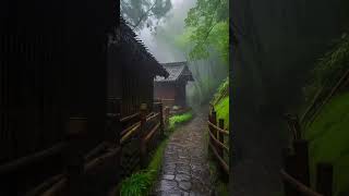 Heavy Rain and Windstorm sounds shorts heavyrain rain thunder thunderstorm rainrain ai [upl. by Verena]