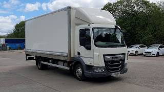 2018 DAF LF 180 Euro 6 75t Box Truck with Tail Lift for Sale in UK Must See [upl. by Naara]