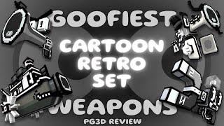 The Goofiest Weapons in Pixel Gun 3D Cartoon Retro Set Review  Pixel Gun 3D [upl. by Sulamith]