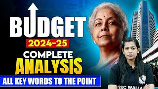 BUDGET 2024 LIVE 🔥 Key Highlights amp Analysis  Complete Budget Analysis 2024  Union Budget 2024 [upl. by Neram]