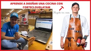 Aprende a diseñar una cocina con cortecloudlatam [upl. by Enelec]