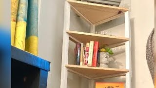 Easy diy woodworking project  corner shelf diy howto woodworking youtube [upl. by Sparrow781]