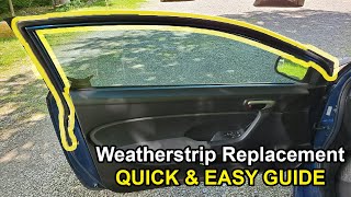 How to Replace WEATHERSTRIP Honda Civic 20062011 [upl. by Leugim281]