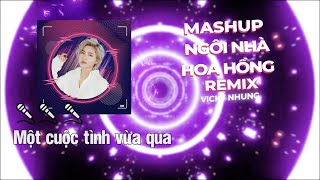 「 BEAT KARAOKE 」 REMIX MASHUP NGÔI NHÀ HOA HỒNG  VICKY NHUNG  BEAT BIBO REMIX TẾT  KARAOKE CHUẨN [upl. by Fabron540]