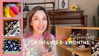 Montessori Activities for Babies Ages 03 Months montessoriwithhart [upl. by Airet303]