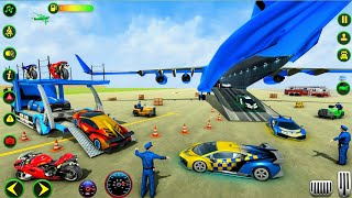 quotCar Transport Truck Simulator 3D  Police Plane Transporter Game 🚓  quot ProPacerX KingGames [upl. by Anoyek]