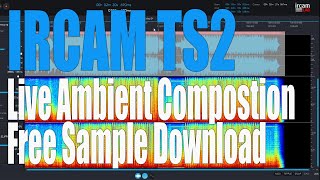 Ircam TS2 Sound Design  Timestretch Experimentation Live Ambient composition Sample Download [upl. by Neehcas]