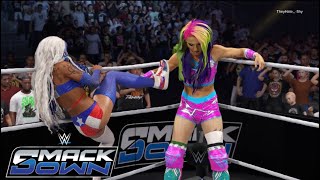 WWE 2K24 SMACKDOWN  N1 CONTENDERS MATCH ZELINA VEGA VS TEGAN NOX [upl. by Blas]