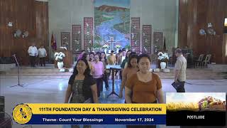 111TH FOUNDATION DAY AND THANKSGIVING CELEBRATION [upl. by Adnicaj409]