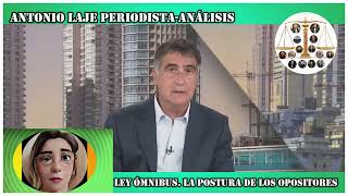 ANTONIO LAJE LEY ÓMNIBUS LA POSTURA DE LOS OPOSITORES [upl. by Ihtak]