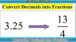 Converting Decimals to Fractions 4th Grade Maths  Fractions and Decimals  MathOGuide [upl. by Atinram51]