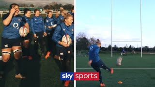 Drop Goal Challenge 🏉🚀 England Women  The Red Roses [upl. by Bambi]